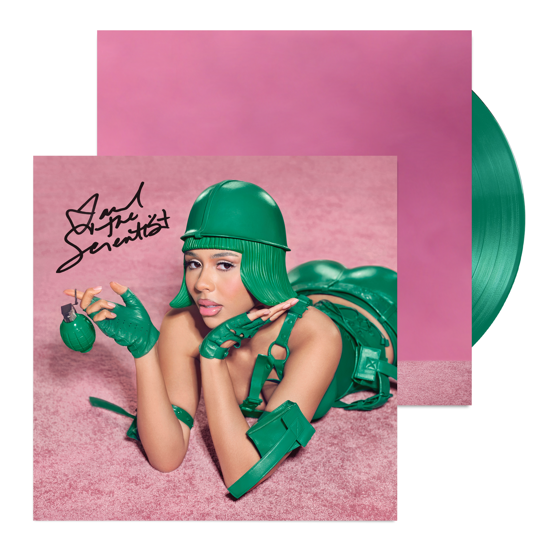 HEARTS SOLD SEPARATELY VINYL - TOY SOLDIER GREEN (SIGNED) – Mariah