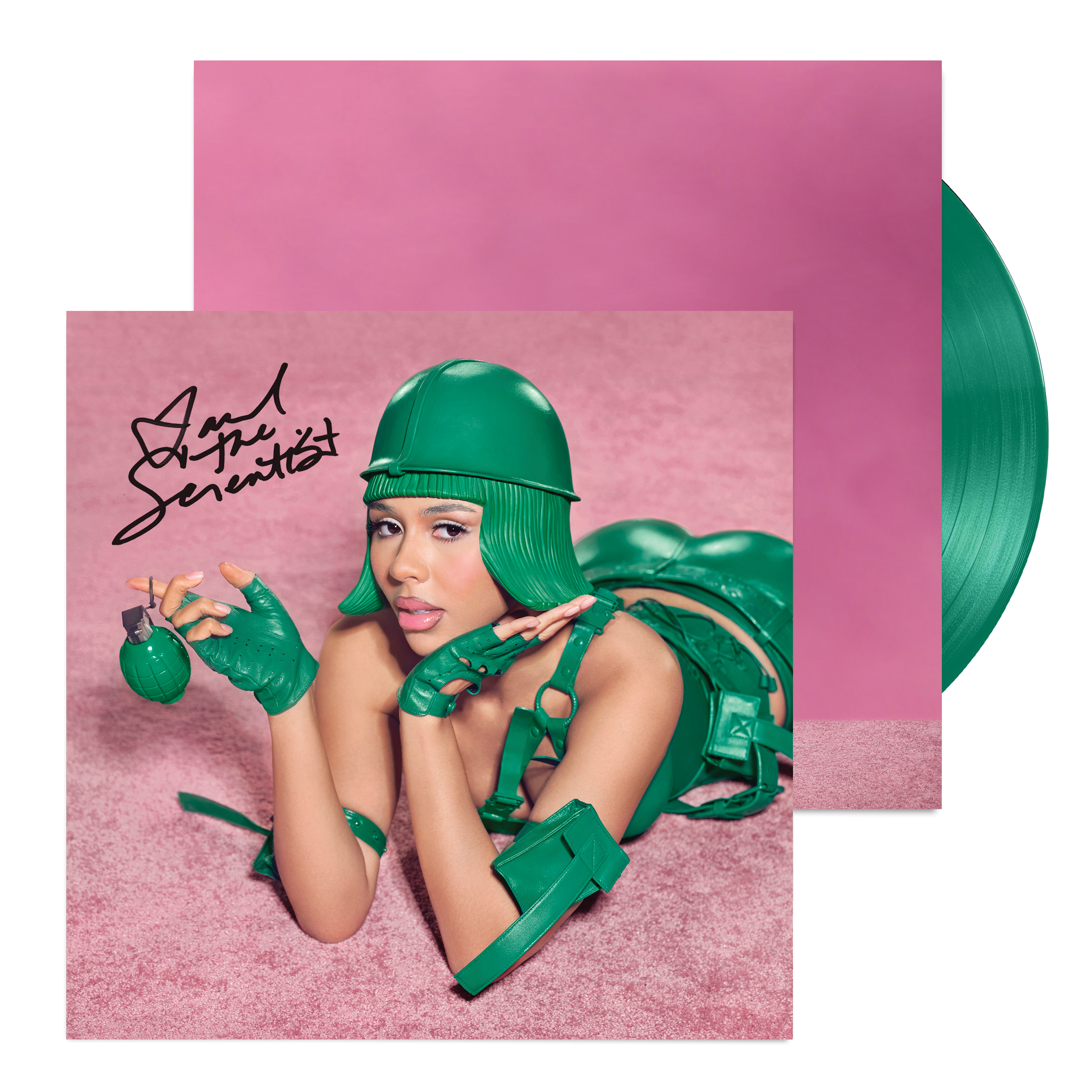 HEARTS SOLD SEPARATELY VINYL  - TOY SOLDIER GREEN (SIGNED)