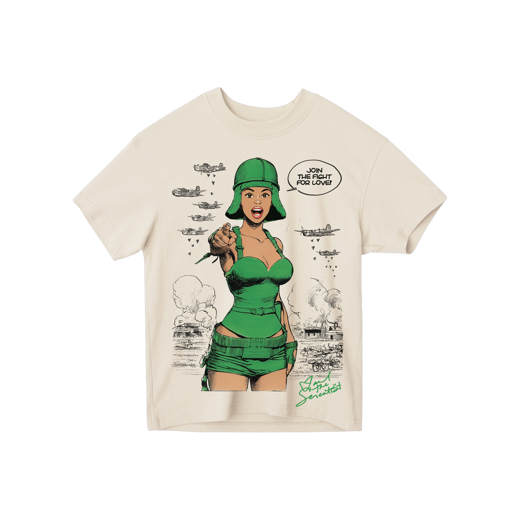 Comic Tour Tee - Natural - front