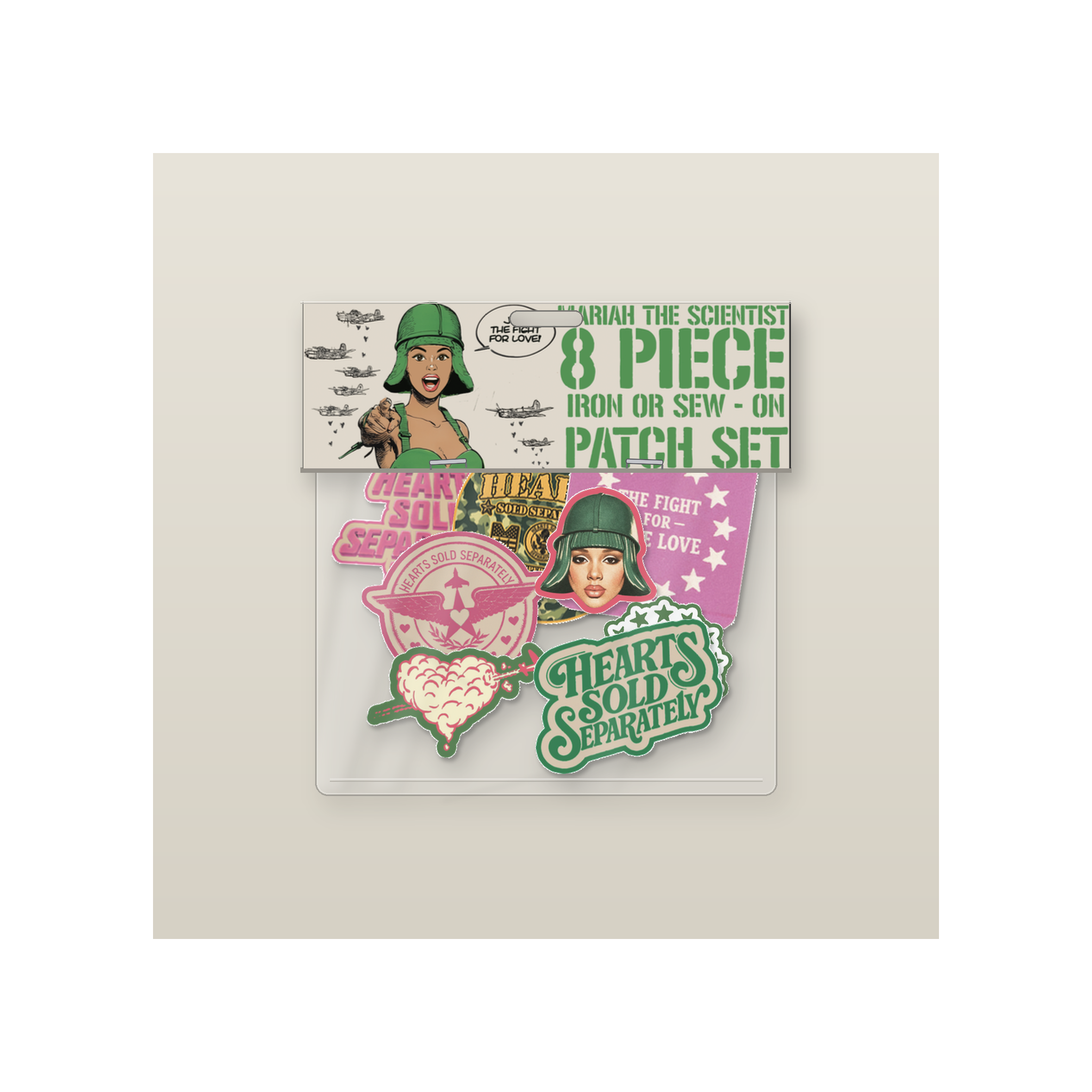 HSS 8-Piece Patch Set - carded packaging