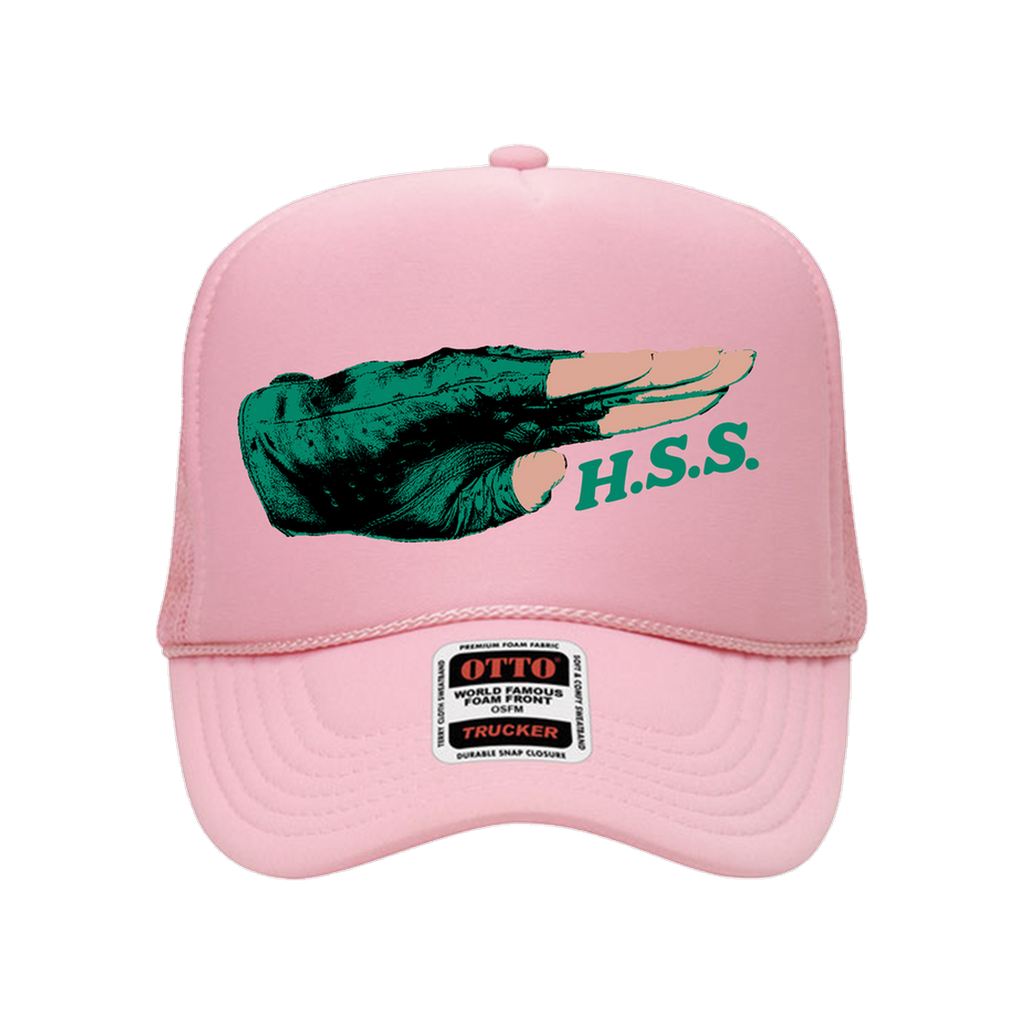 Salute Trucker Hat - Pink - front